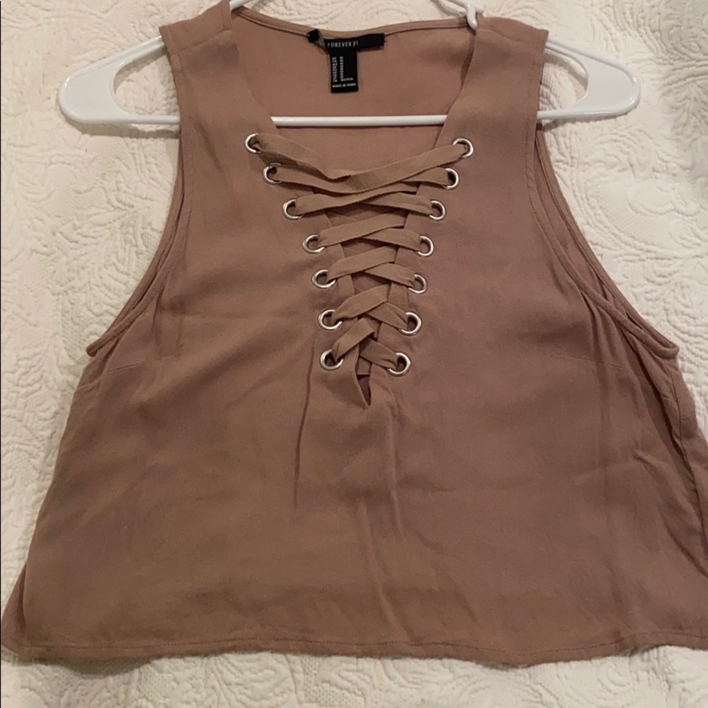 Lace up top
